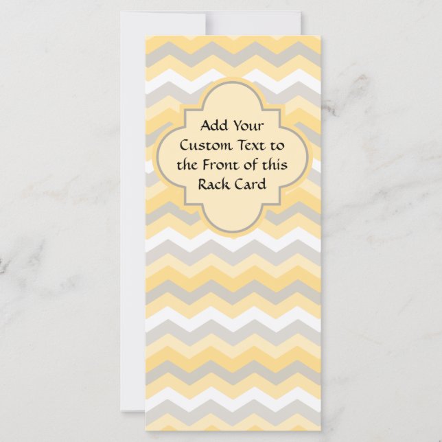 Carte Jaune/Gris Chevron Zigzag (Devant)