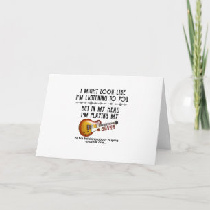 Carte J'Aurais L'Air De Vous Écouter