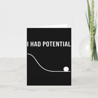 Carte J'avais du potentiel Citation minimale sarcastique
