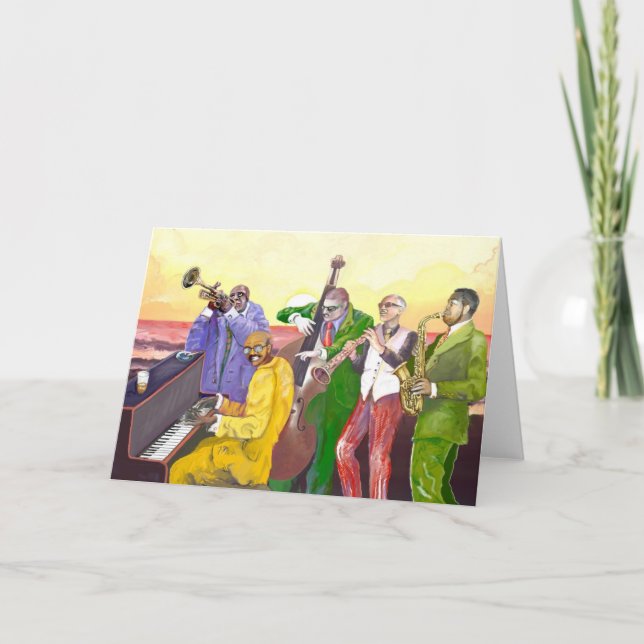 Carte "Jazz band" (Devant)