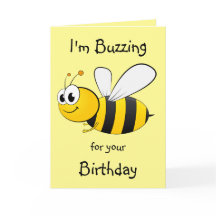 Je bourdonne pour votre anniversaire - Conception