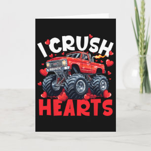 Carte Je Casse les Cœurs Saint-Valentin Monster Truck Ho