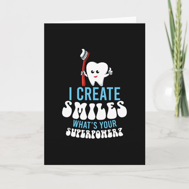 Carte Je crée Smiles Superpower Dentist (Devant)