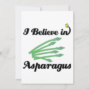 Carte je crois en l'asperge