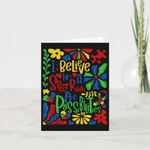 Carte Je Crois En Un Spectre De Possibilités Autisme
