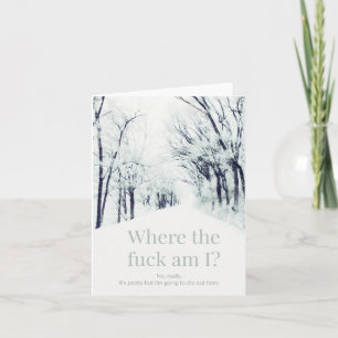 Carte Je dois être perdu.