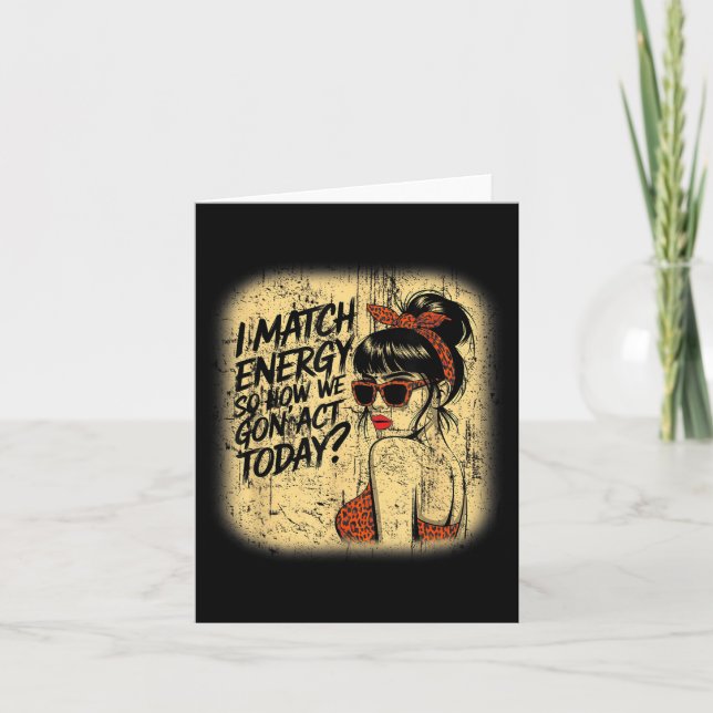 Carte Je fais correspondre l'énergie Comment allons-nous (Devant)