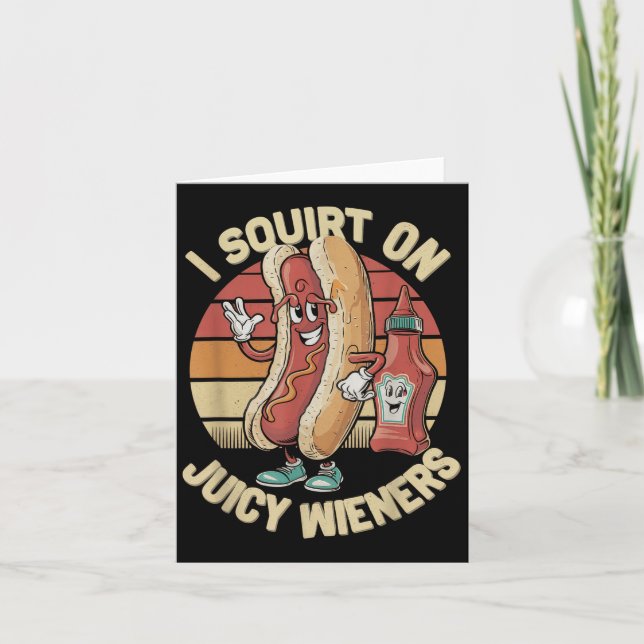 Carte Je fais gicler sur de juteux saucissons Meme Humou (Devant)