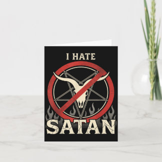Carte Je hais Satan