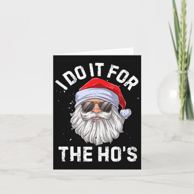 Carte Je le fais pour le Noël Drôle de Ho's (Devant)