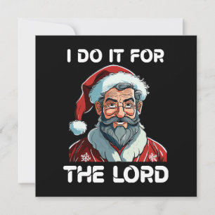 Carte Je le fais pour le Seigneur Cadeau de Noël chrétie