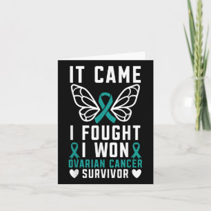 Carte Je Me Suis Battu Pour Gagner Le Cancer Ovarien Sur