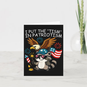 Carte Je mets le tisme dans l'aigle athlétique patriotiq