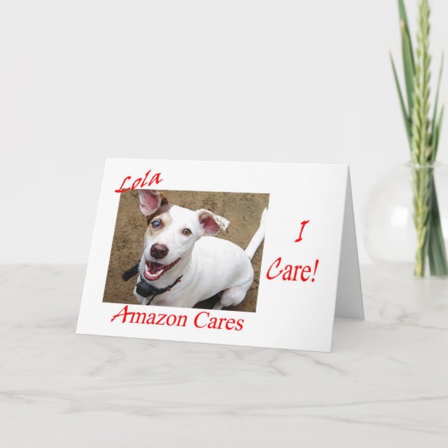 Carte "Je m'inquiète !" au sujet des soins de Lola et (Devant)