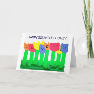 CARTE JE N'AI BESOIN QUE DE VOUS=HEUREUX MIEL D'ANNIVERS