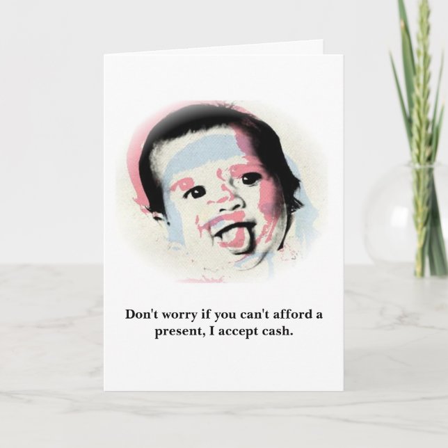 Carte Je n'ai pas besoin de présents (Devant)