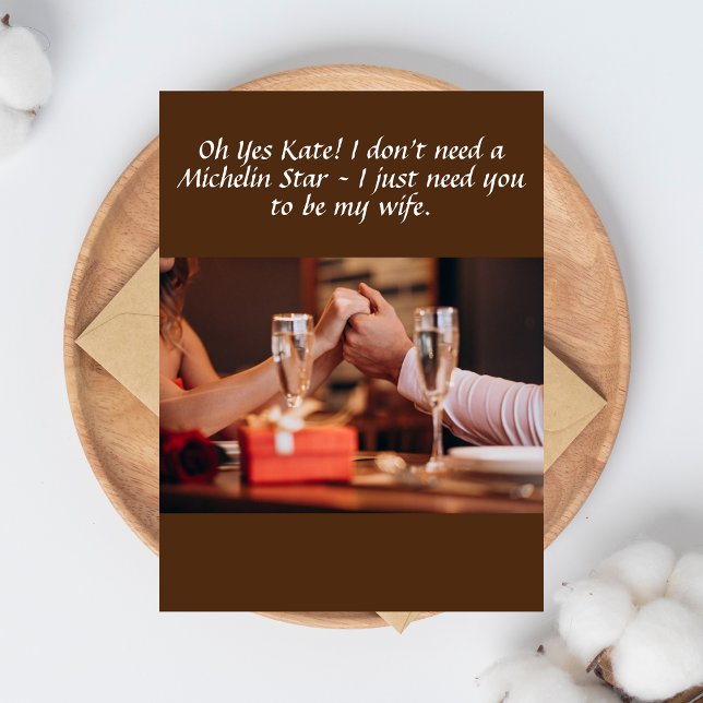 CARTE JE N'AI PAS BESOIN QUE TU SOIS MICHELIN STAR, PERS (Créateur téléchargé)