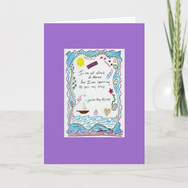 Carte Je n'ai pas peur des tempêtes... (Devant)