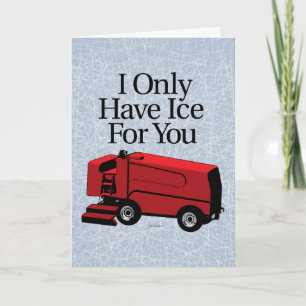 Carte Je N'Ai Que De La Glace Pour Vous (Hockey)