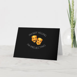 Carte Je Ne Crie Pas Je Projette Actrice Acteur Masques
