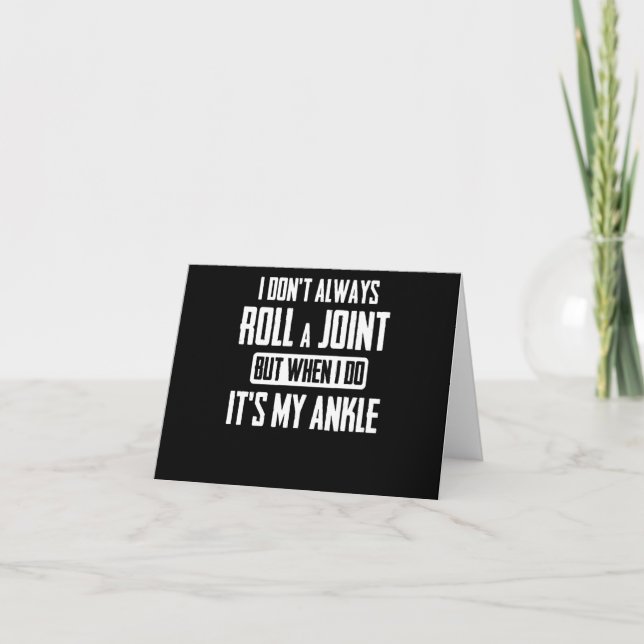 Carte Je ne fais pas toujours rouler un joint, mais quan (Devant)