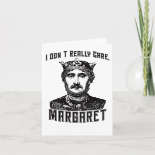 Carte Je ne me soucie pas vraiment Margaret Nouveau mème