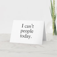 Je ne peux pas les gens aujourd'hui Minimal Simple