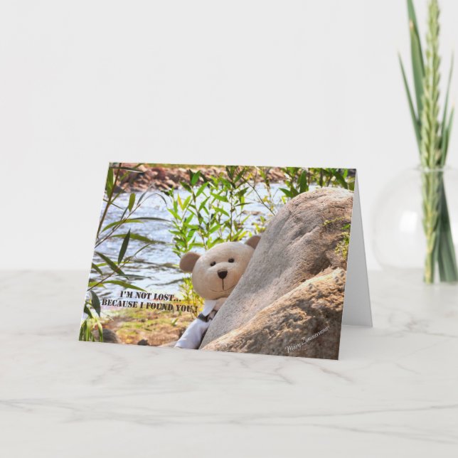 Carte Je NE SUIS PAS PERDU… PARCE QUE JE VOUS AI TROUVÉS (Devant)