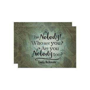 Carte Je ne suis personne citée