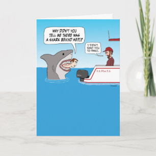 Carte Je ne voulais pas que tu paniques sur le requin dr