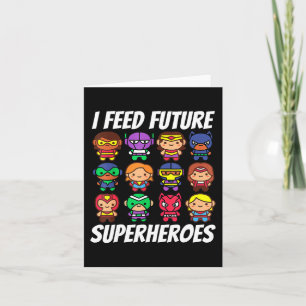 Carte Je nourris Futurs Superhéros École Lady Squad Déje