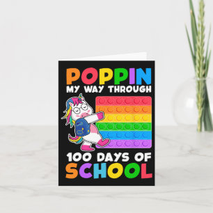 Carte Je Passe Mon Chemin À Travers 100 Jours De L'École