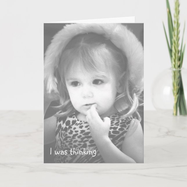 Carte Je pensais (Devant)