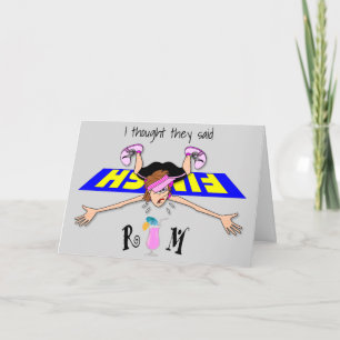 Carte Je Pensais Qu'Ils Ont Dit Rum - Femme