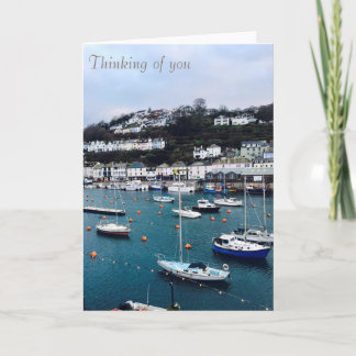 Carte Je pense à toi, Portbyhan, Looe card