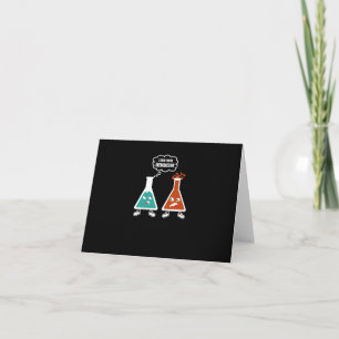 Carte Je pense que vous réagissez trop - Drôle Chimie Ne