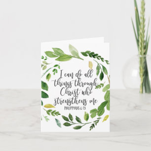 Carte Je peux faire tout par le Christ, la Bible Verse