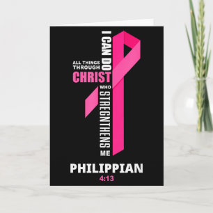 Carte Je peux faire toutes choses par le Christ Cancer d