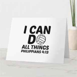CARTE JE PEUX FAIRE TOUTES LES CHOSES VOLLEYBALL