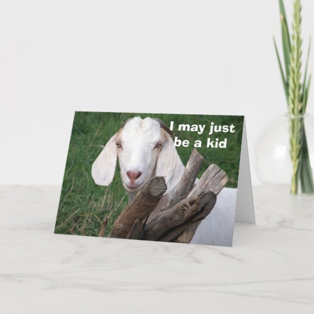 CARTE JE PEUX JUSTE ÊTRE UN ANNIVERSAIRE ENFANT (Devant)