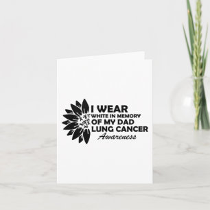Carte Je porte du blanc en mémoire de mon père conscient