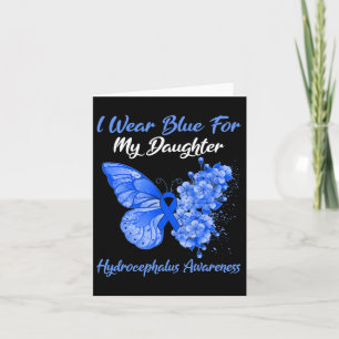 Carte Je Porte Du Bleu Pour Ma Fille Hydrocéphalie Guerr