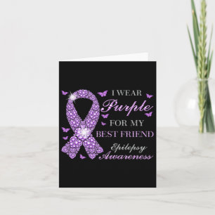 Carte Je Porte Du Purple Pour Mes Meilleurs Amis Des Lau