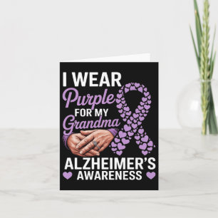 Carte Je Porte Du Purple Pour Mon Grand-Mère Heims Démen