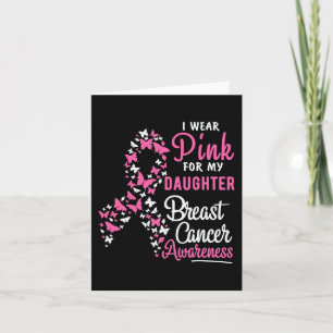 Carte Je Porte Le Rose Pour Ma Fille Lauréats Du Cancer 