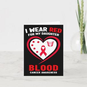 Carte Je Porte Le Rouge Pour Ma Fille Sensibilisation Au