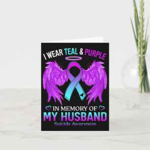 Carte Je Porte Le Turquoise Violet En Mémoire Du Suicide