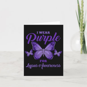 Carte Je Porte Le Violet Pour La Sensibilisation Lupus C