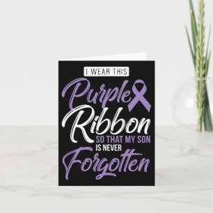 Carte Je Porte Le Violet Pour Mon Fils Sensibilisation I
