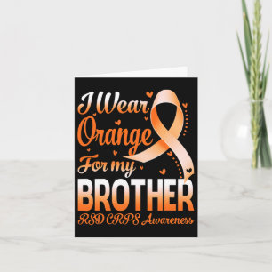 Carte Je Porte Orange Pour Mon Frère Rsd Crps Sensibilis